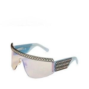 Authentic Swarovski SK363 30X Blue/Yellow Shield sunglasses.